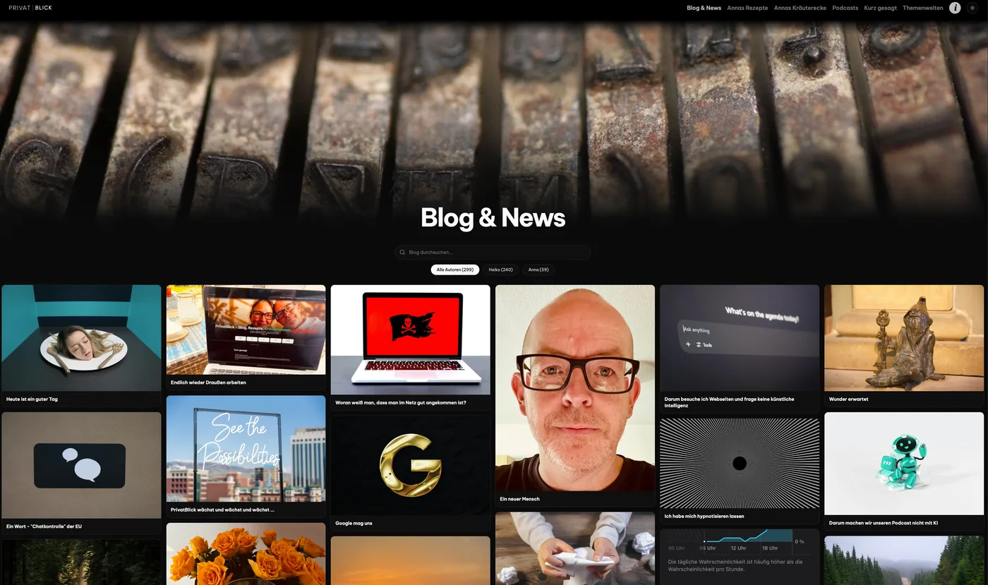Ein Wort zu unserem Blog