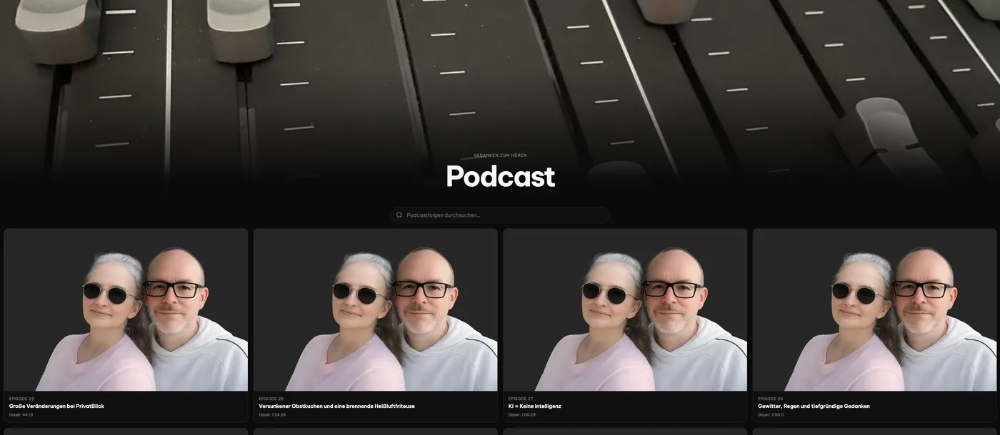 Ein Wort über unseren Podcast
