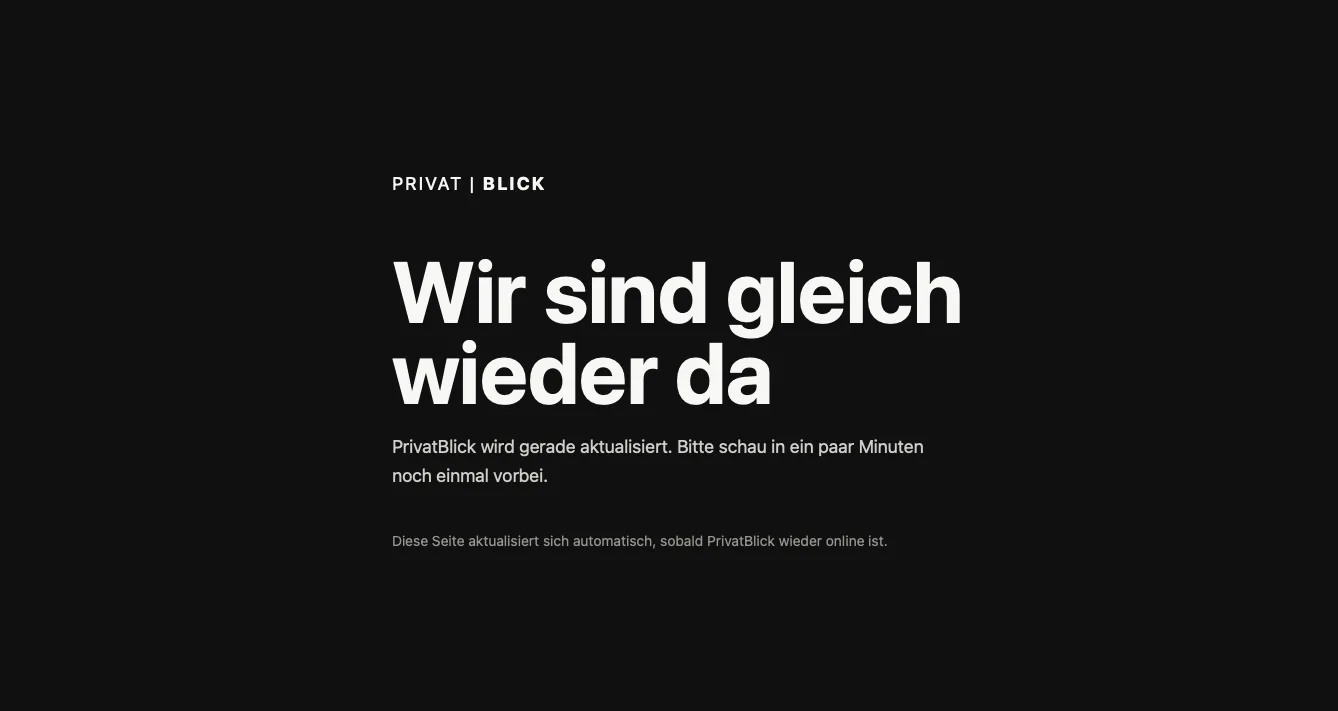 Vielleicht der letzte Webseiten Update Beitrag