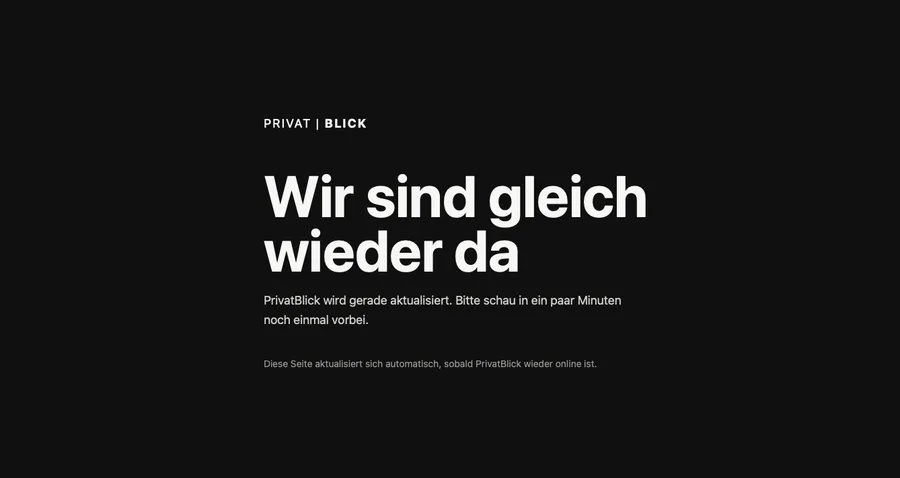 Vielleicht der letzte Webseiten Update Beitrag